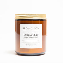Load image into Gallery viewer, Vanilla Chai hand poured soy wax candle