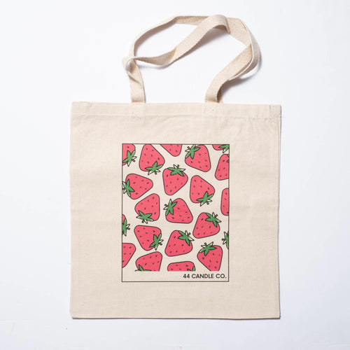 strawberry tote bag
