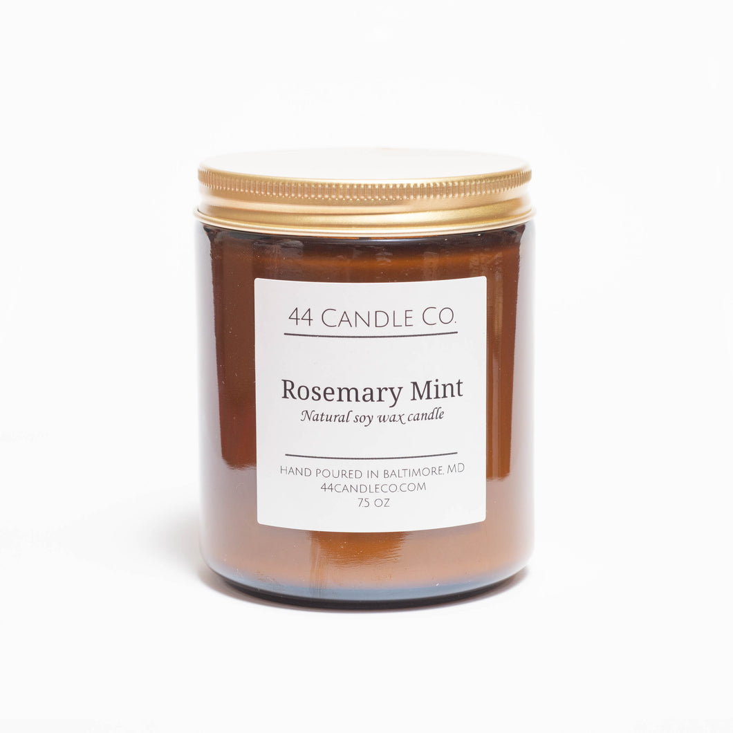 Rosemary Mint Hand Poured Soy Candle