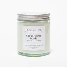 Load image into Gallery viewer, Cactus Flower &amp; Jade Hand Poured Soy Candle
